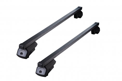 Багажник ED на черных прямоугольных дугах для Kia Sorento (2015-2020)