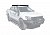 Алюминиевый экспедиционный багажник Rival Modular Roof Rack на рейлинги для Ford Ranger (143x123)