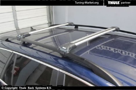 Багажник Thule WingBar Edge на интегрированных дугах для Volkswagen Golf универсал (2003-2012)