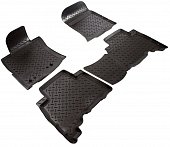 Ковры салонные полиуретан NorPlast для Toyota Land Cruiser Prado 150 5 мест (черный)