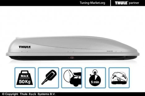 Бокс на крышу Thule Ocean 780 серый (195х78х40 см)