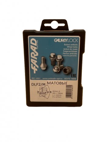 Секретки для оригинальных дисков Farad Galaxy DLF2/M/M для Chevrolet Equinox (2004-2009)