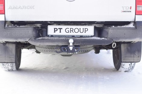 Съемный фаркоп PTGroup под квадрат 50х50 для Volkswagen Amarok