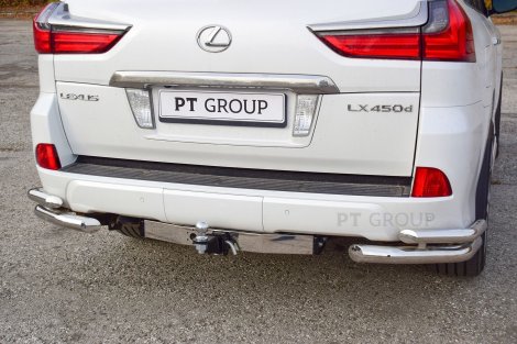 Съемный фаркоп PTGroup под квадрат 50х50 для Lexus LX570 (2015-2021)