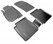 Ковры салонные полиуретан "NorPlast" для Mitsubishi Outlander (черный)