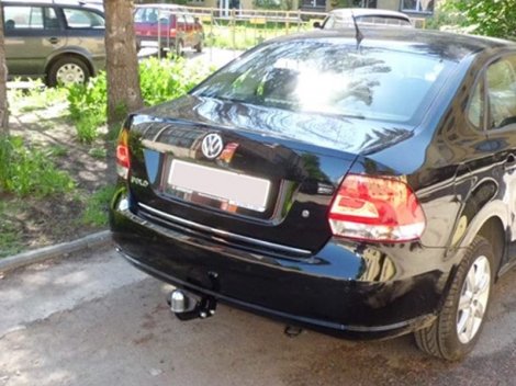 Фиксированный фаркоп Baltex для Volkswagen Polo седан/лифтбек