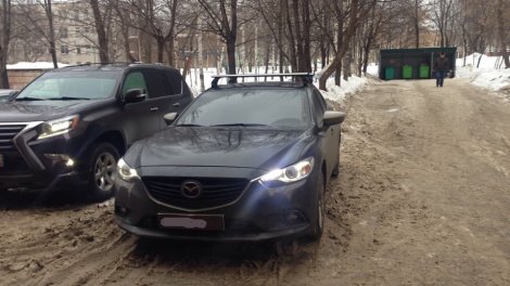 Багажник LUX на аэродинамических дугах для Mazda 6 седан (2013-н.в.)