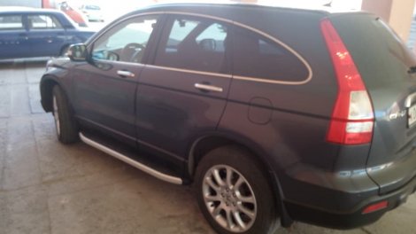 Пороги алюминиевые (Alyans) для Honda CR-V (2009-2012)
