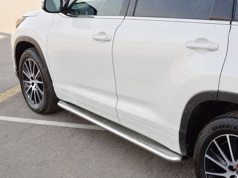 Пороги труба Russtal для Toyota Highlander