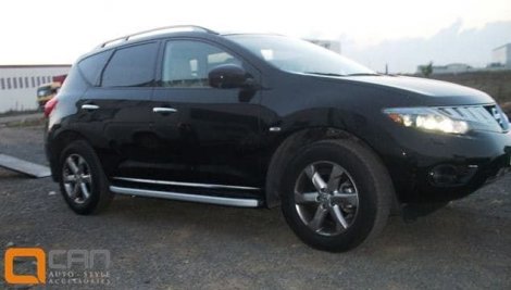 Пороги алюминиевые (Alyans) для Nissan Murano