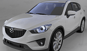Пороги алюминиевые (Zirkon) для Mazda (Мазда) CX5