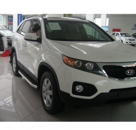 Пороги алюминиевые (Alyans) для Kia Sorento