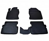 Ковры салонные полиуретан "NorPlast" для Ford Focus I  (1998-2005) черные