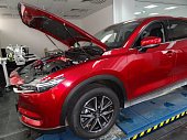 Газовые упоры (амортизаторы) капота A-ENGINEERING KU-MZ-CX05-02 для Mazda CX-5 (2017-н.в.)