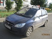 Багажник LUX на аэродинамических дугах для Hyundai Getz 5-дв хетчбэк (2002-2011)