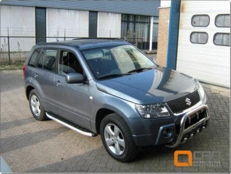 Пороги алюминиевые (Alyans) для Suzuki Grand Vitara