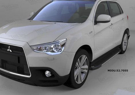 Пороги алюминиевые (Onyx) для Mitsubishi ASX