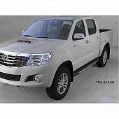 Пороги алюминиевые (Onyx) для Toyota Hilux