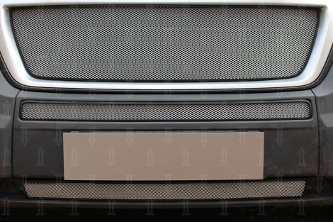 Защитная сетка радиатора ProtectGrille нижняя для Peugeot Boxer (2014-н.в. Хром)