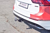 Съемный фаркоп PTGroup SKQ-17-991122.00 под квадрат 50х50 для Volkswagen Tiguan (2016-н.в.)