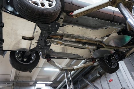 Алюминиевая защита днища АВС-Дизайн для Jeep Renegade (2014-н.в.)