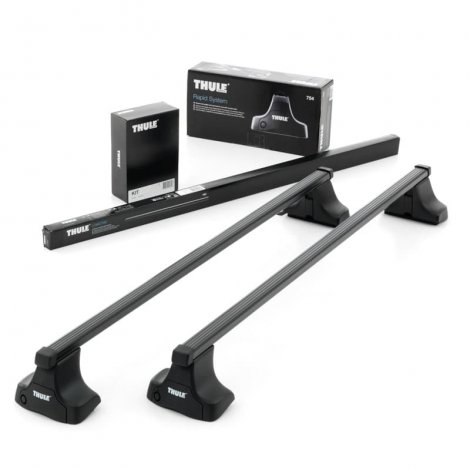 Багажник Thule SquareBar на стальных дугах для Mitsubishi Colt (2002-2012)